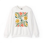 Retro Floral Crewneck Sweatshirt