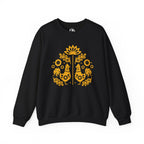 Folk Art Rooster Crewneck Sweatshirt