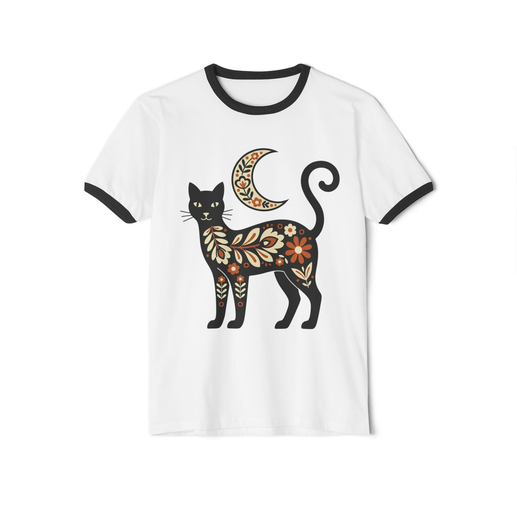Midnight Cat Ringer Tee