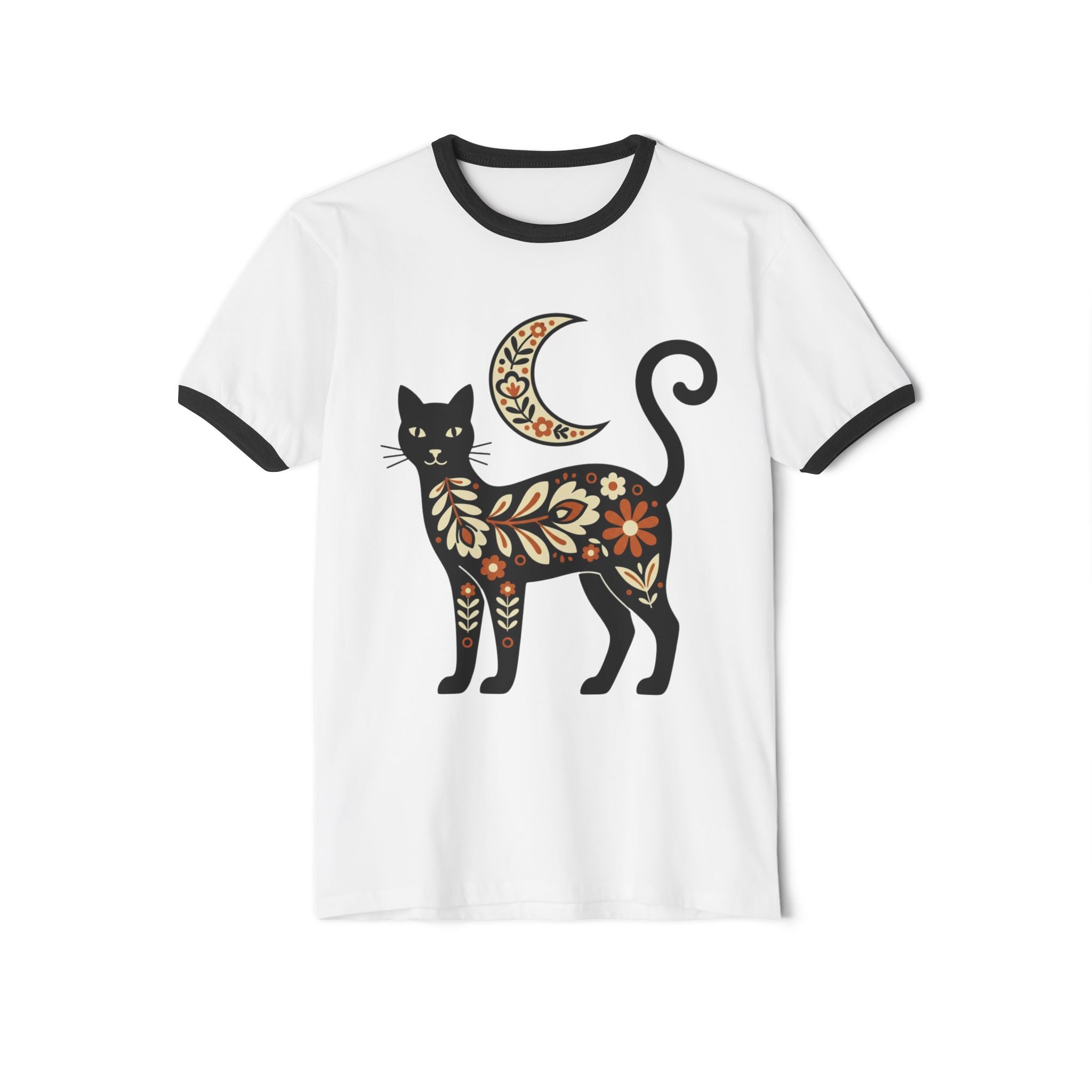 Midnight Cat Ringer Tee
