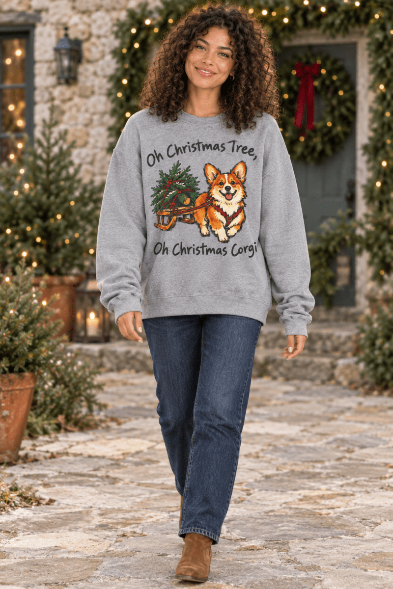 Oh Christmas Corgi full length, new model