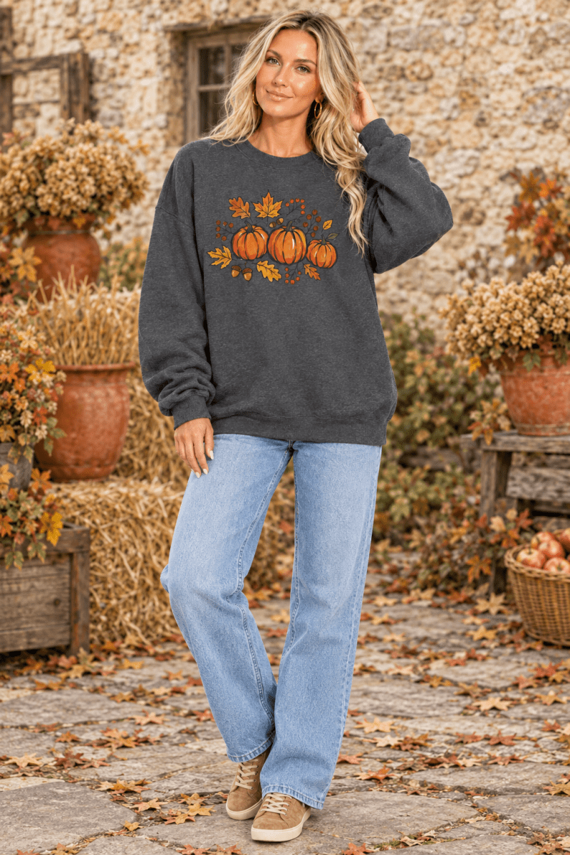 Pumpkin Patch sweatshirt full length