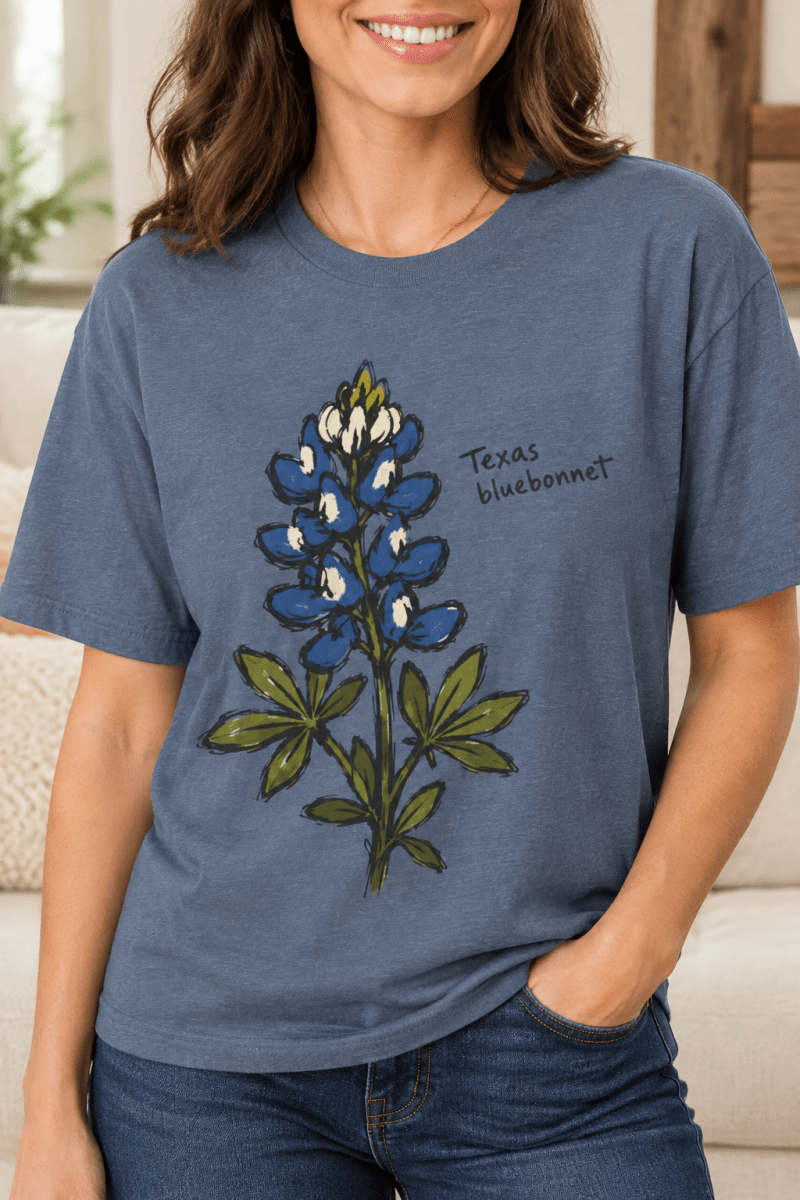 Texas Bluebonnet tee hero